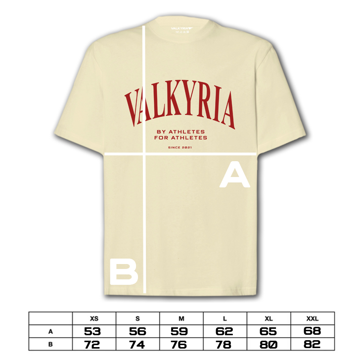 CAMISETA VALKYRIA SINCE 2021 - CREMA